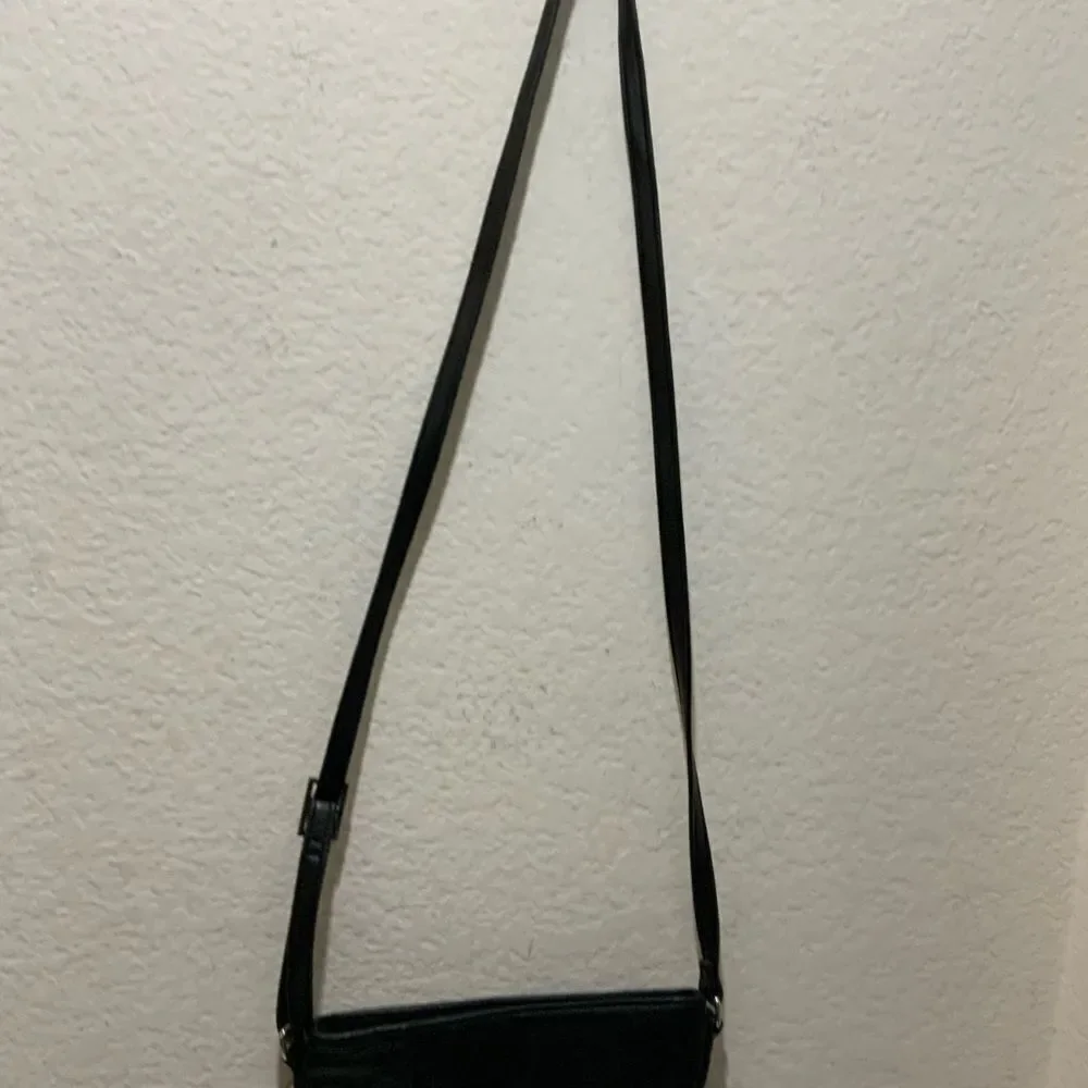 Margot Crossbody Bag Black Genuine Leather Handbag Purse Small
